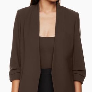 Aritzia Babaton Power Hip Blazer Mocha Brown Size 0